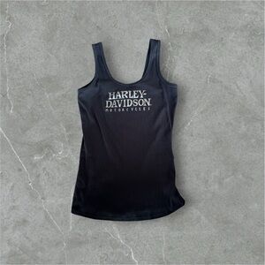 Harley-Davidson Women's Foil Print Skull Sleeveless Tank Top